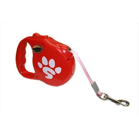 FLY FREE ZONE. Wear Retractable Dog Leash, Red - 10 ft. FL2650379